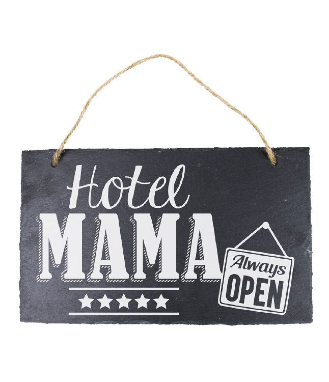 Muurdecoratie PD Party Leisteen - Hotel Mama! | Stone Slogans