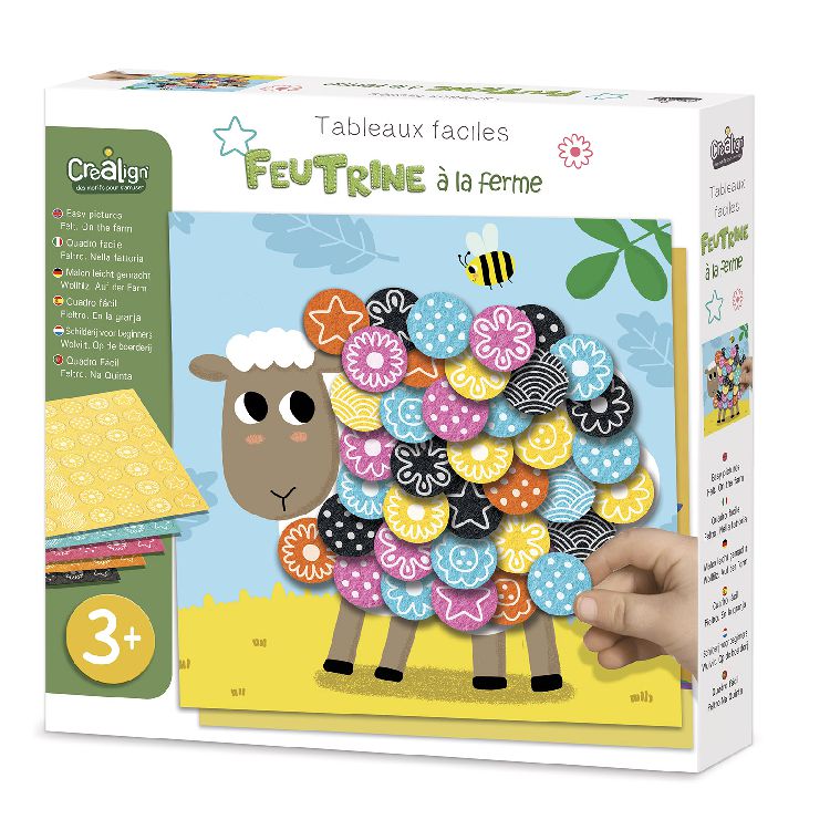 Knutselmateriaal Crealign Felt on the farm | Easy Pictures