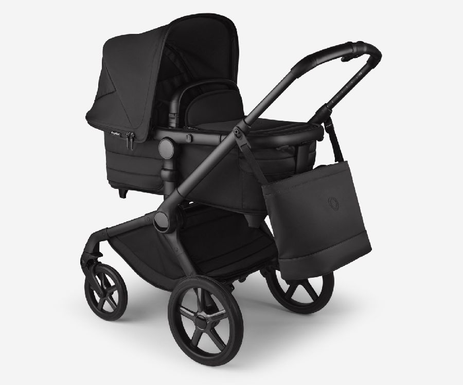 Verzorgingstas Bugaboo Changing Bag, draagtas met luiermat, geschikt voor Bugaboo Fox 5 Complete | Noir Collection