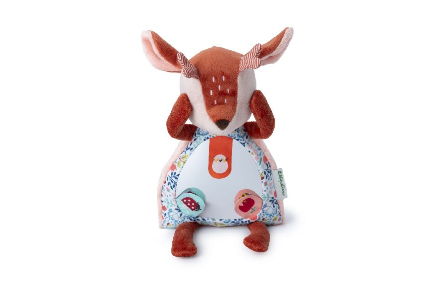 Activiteitenknuffel Lilliputiens, Kiekeboe spiegel | Stella