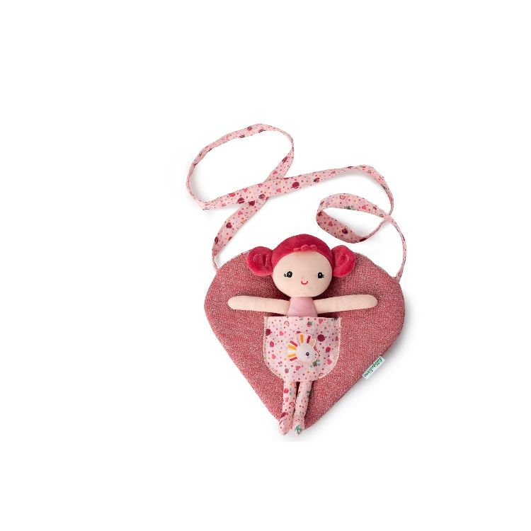 Pop Lilliputiens Pop met hartvormig handtasje | Aline