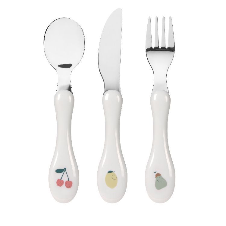 Bestek Laessig Cutlery, lepel/vork/mes | Happy Fruits