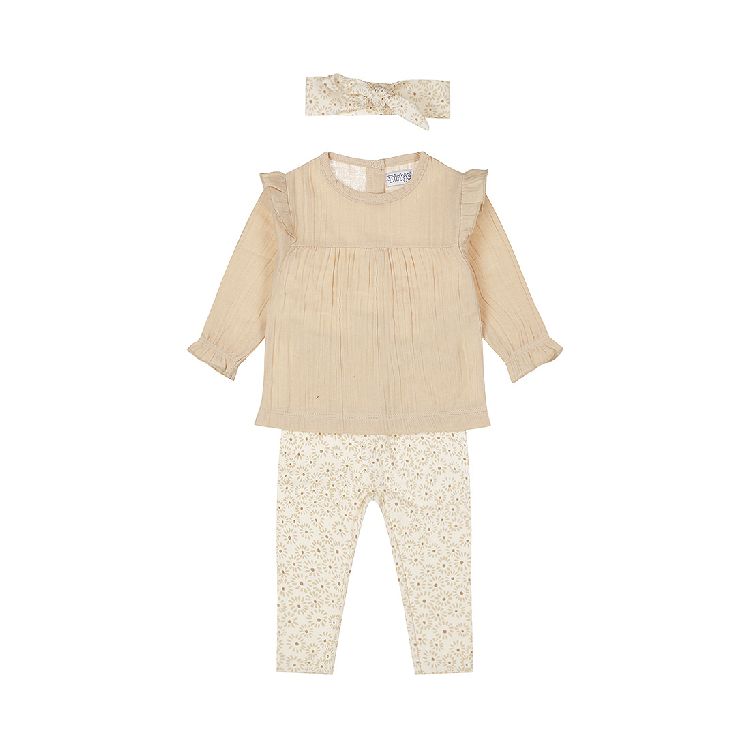 Outfit Dirkje, haaraccessoire/legging/T-shirt