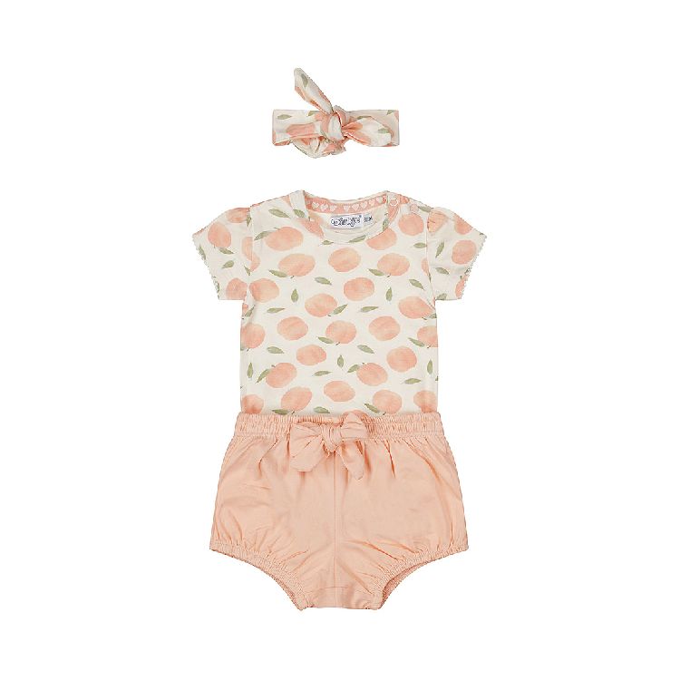 Outfit Dirkje, body/broek/haaraccessoire