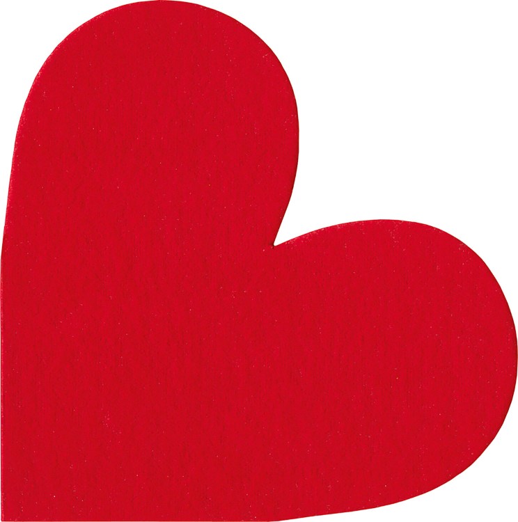 Servetten Paper+Design, Silhouette - Heart Red, 33 cm, 12 stuk(s)