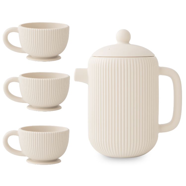Keuken speelset Mushie Silicone Tea Set