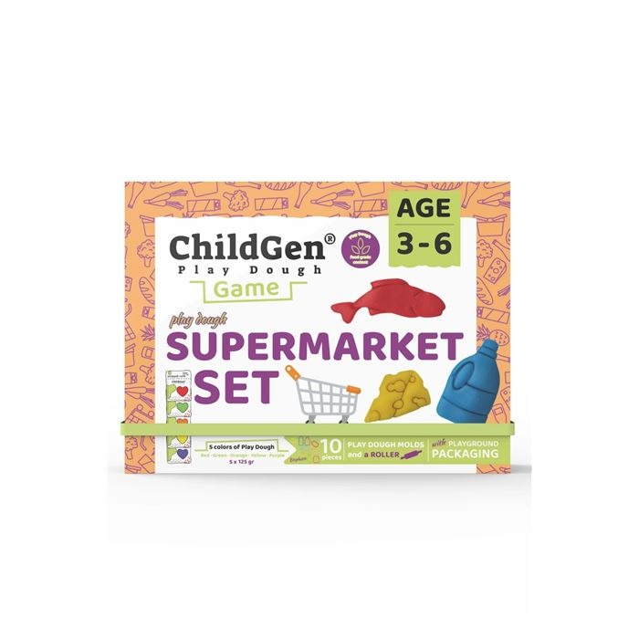 Boetseerklei Childgen Supermarket Set | Play Dough Games