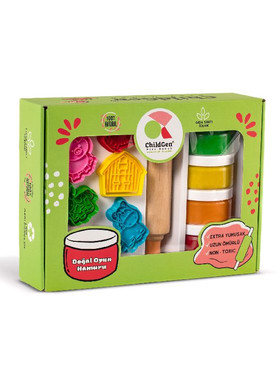 Boetseerklei Childgen Farm | Play Dough Premium Set