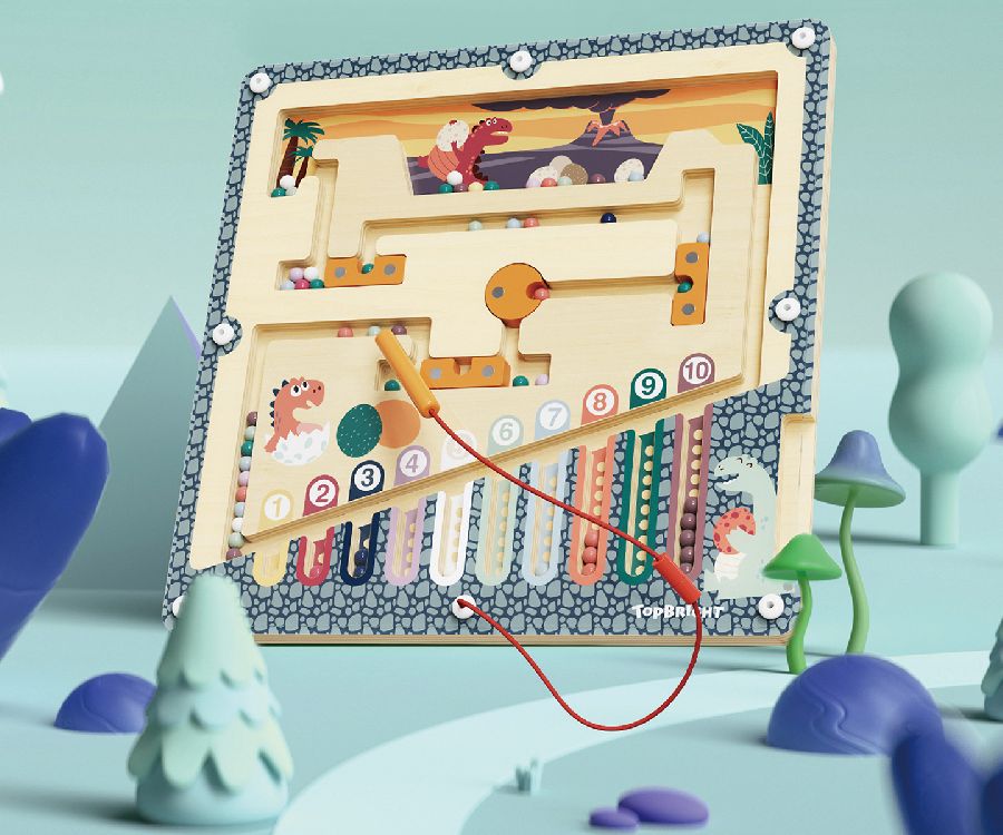 Educatief speelgoed Topbright Dinosaur egg maze