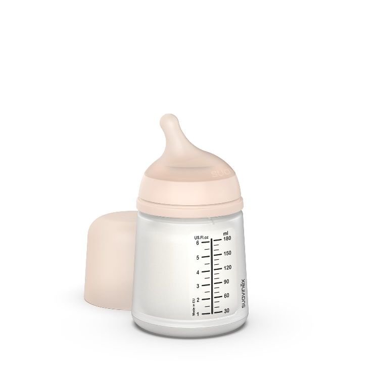 Fles Suavinex, breedhalsfles, 180 ml | Zero.Zero