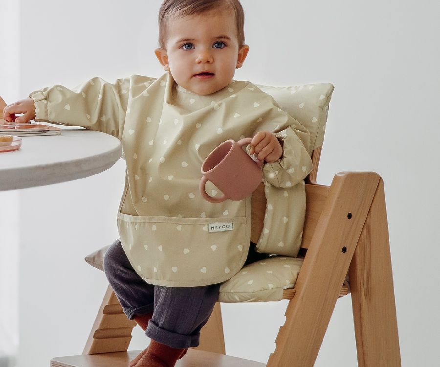 Eetstoel kussen Meyco Baby, geschikt voor Bebeconfort Timba BBC | Sweet Heart sand-soft sand